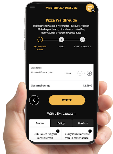 Lieferdienste Mobile Design
